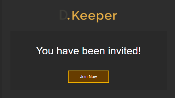 DiKeeper Invitation